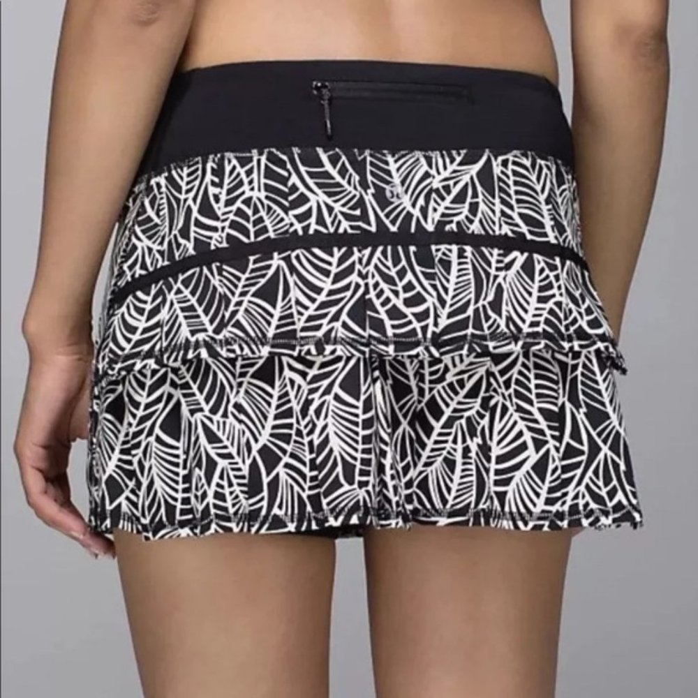 Lululemon Pace Rival Skort 6 Skirt Black White
